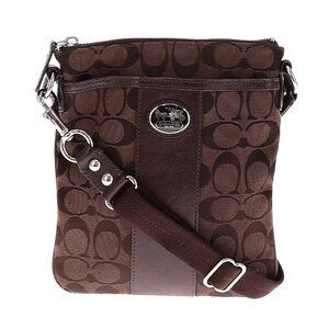 Coach Signature Crossbody Bag Purse c